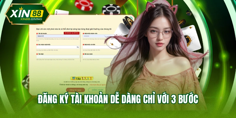 Đăng ký tài khoản dễ dàng chỉ với 3 bước
